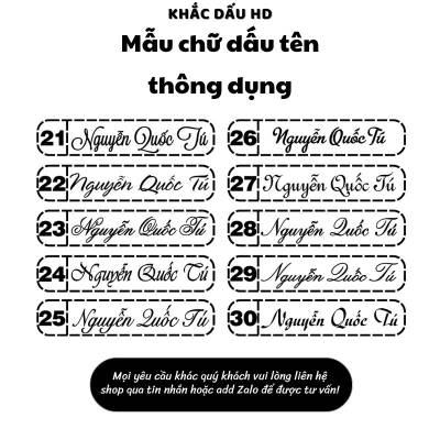 mẫu chữ tên thông dụng 2