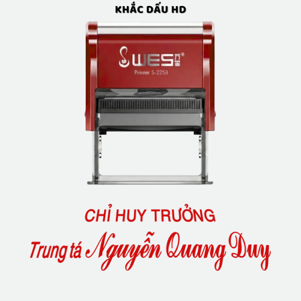 Mẫu dấu chức danh lớn, dài
