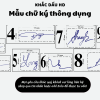 Mẫu dấu chữ ký các kích cỡ
