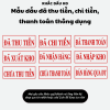 mẫu dấu đã thu tiền, đã chi tiền, đã thanh toán đơn giản