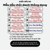 Các loại mẫu dấu chức danh theo nghề nghiệp