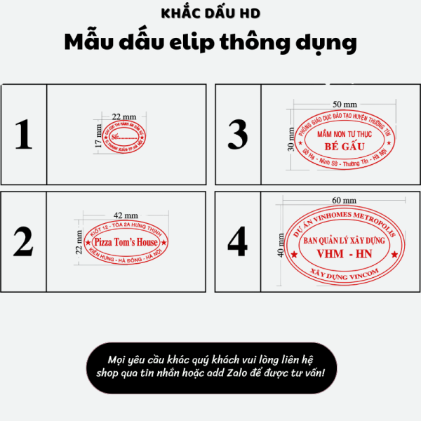 Mẫu dấu elíp thông dụng