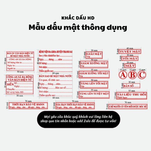 các mẫu dấu mật theo TT26-BCA