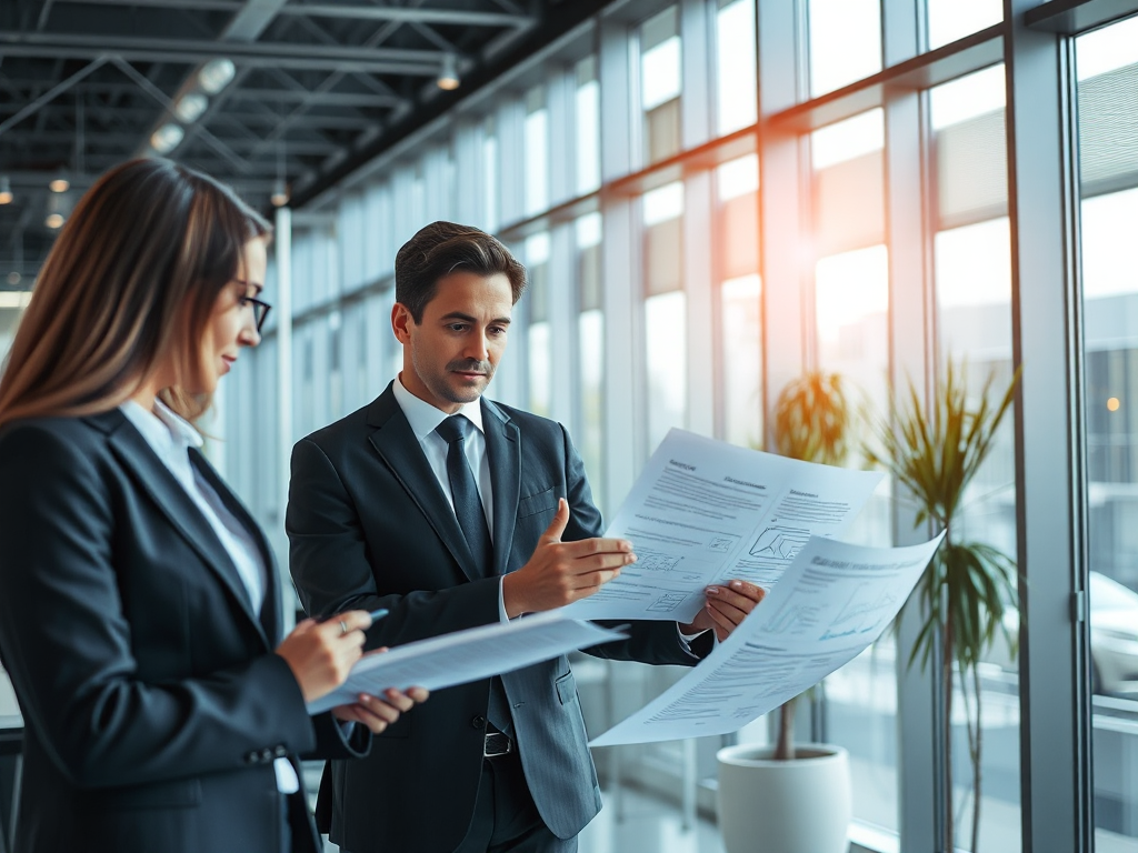 Nhóm chuyên gia pháp lý kiểm tra tài liệu tuân thủ quy định trong văn phòng hiện đại, ánh sáng tự nhiên, tập trung vào quá trình xác minh tài liệu pháp lý