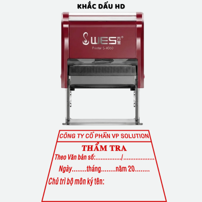 Mẫu dấu đã thẩm tra mới nhất